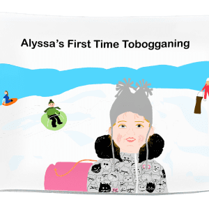Alyssa's First Time tobogganing